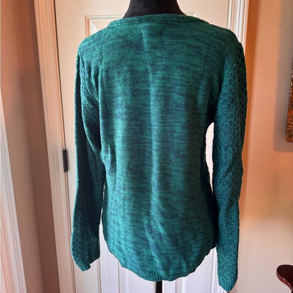 Croft & Barrow Teal Long Sleeve sweater - Picture 4 of 9